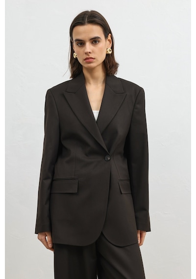 Antioch Kruvaze Kadın Blazer Kahve