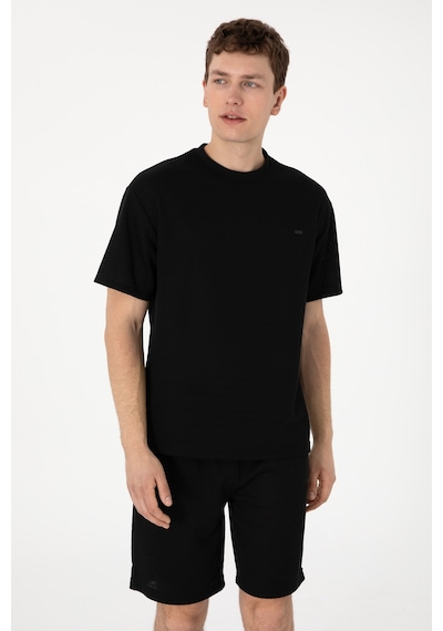 U.S. Polo Assn. Erkek Comfort Fit Bisiklet Yaka Siyah Tişört 50308814-VR046 U.S. Polo Assn. Erkek Comfort Fit Bisiklet Yaka Siyah Tişört 50308814-VR046