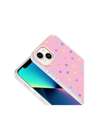 Apple iPhone Uyumlu 15 Kılıf Airbag Tasarımlı Zore Potik Sert Pc Kapak - Pembe