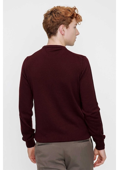 Morven Basic Dinamik Fit Rahat Kesim Bisiklet Yaka Triko Kazak 99kc017005752 Koyu Bordo