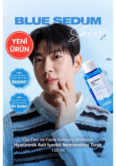 Dashu Blue Sedum Skin Ölü Deri Ve Fazla Sebumu Arındıran Hyalüronik Asit İçerikli Nemlendirici Tonik 150 ML