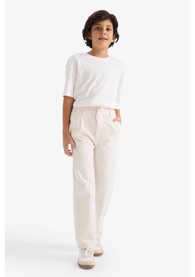 Defacto Gabardin Pantolon Erkek Çocuk G6740a826sper105 Ekru-er105