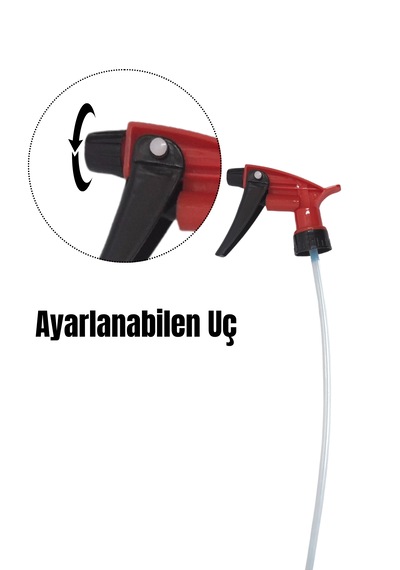 1 Lt Uyumlu Sprey Başlık - Kırmızı,dayanıklı Sprey Başlık 10 Adet