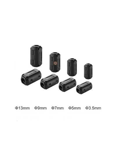 9mm Ferrit Manyetik Halka Parazit Önleyici Filtre -kablo Gürültü