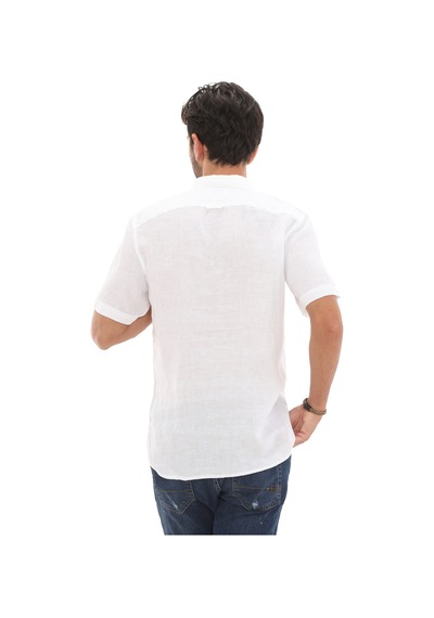 B0a2dcc1001-r Timberland Ss Linen Shirt Erkek Gömlek Beyaz B0a2dcc1001-r Beyaz