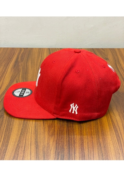 Hamze Ny Yankees New York Nakış Hip Hop Snapback Rapper Şapka Cap Kırmızı