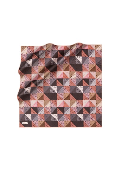 Cacharel 90x90 Tivil Eşarp Geometrik Desenli Geometrik Desenli