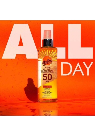 Malibu Güneş Koruyucu Gün Boyu Koruma Spreyi SPF50 250ml
