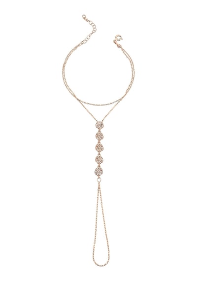 925 Ayar Gümüş Rose Sıra Kar Taneleri Şahmeran - 45100302 Rose Gold