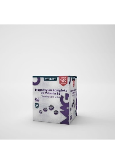 Vıtabest Magnezyum Kompleks & B6 120 Tablet
