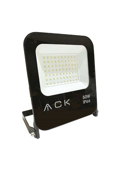 Ack Siyah Kasa 50W 6500K Beyaz Led Projektör AT62-05032