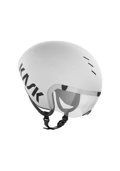 Kask Bambino Pro Time Trial Kaskı Beyaz L 59-62 Siyah