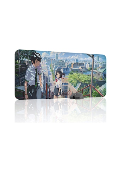 Kimi No Na Wa Kaymaz Dikişli Kauçuk Oyuncu Mousepad V3 - 90x40 Xxl Gaming Mouse Pad Fare Altlığı