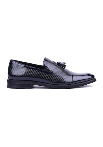 Shoetyle - Hakiki Rugan Deri Lacivert Renk Erkek Klasik Ayakkabı - 900-4702-1473