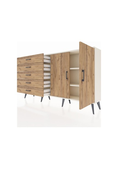 Arges Konsol 2 Raflı 5 Çekmeceli 2 Kapaklı 176x30x99 Aytaşı-çam Atlas Çam/atlas Çam - Aytası Arges Konsol 2 Raflı 5 Çekmeceli 2 Kapaklı 176x30x99 Aytaşı-çam Atlas Çam/atlas Çam - Aytası
