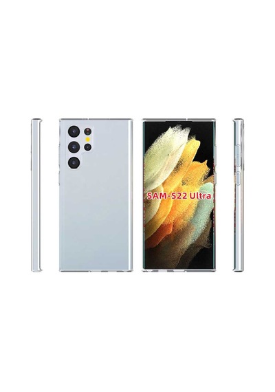 Zore Galaxy S22 Ultra Kılıf Ogaa Süper Silikon Kapak - Renksiz