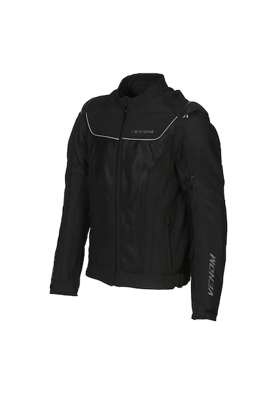 Venom Motosiklet Montu Raptor Hörgüçlü Full Korumalı 4 Mevsim Motorcu Mont Siyah