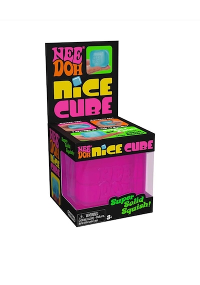 1 Adet Needoh Nice Cube Sensory Squishy Stres Oyuncağı Süper Yumuşak Kare Squish Oyuncak Pembe