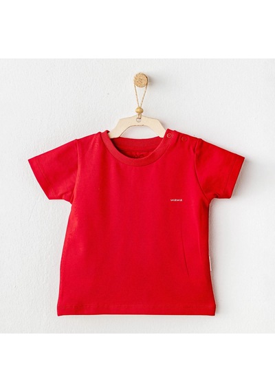Andywawa Ac25971 Casual Bebek Tişört Red Kırmızı