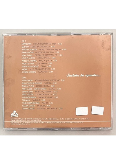 Bülent Ortaçgil Için Söylenmiş Bülent Ortaçgil Şarkıları Çift Cd Orjinal Dönem Baskı
