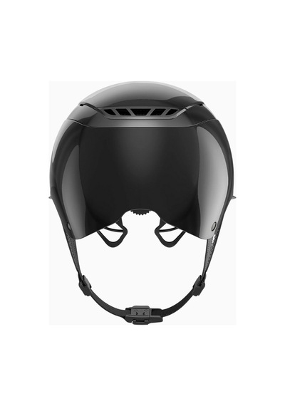 Horze Pikeur Airluxe Chrome Long Visor Premium Binicilik Kaskı Siyah Parlak
