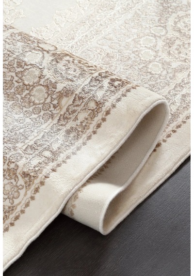 Kreasyon Halı Modern Md013 Krem Kahve Makine Halısı