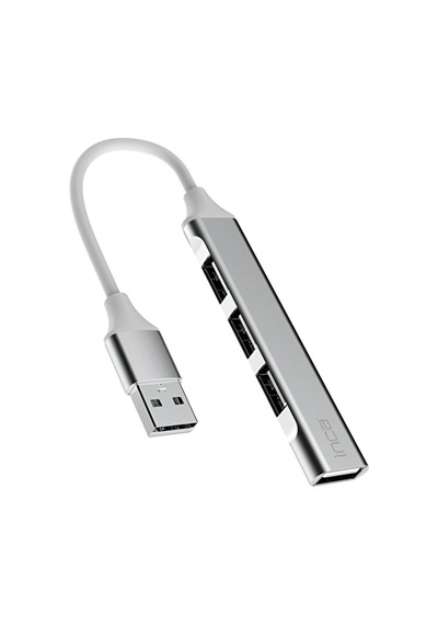 3 Adet Inca Iusb 4tux Usb Hubx4 Port Usb 3.0+3 Usb2.0 Slim Aluminyum Kasa