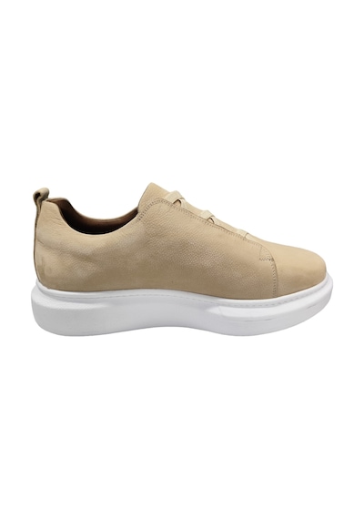 King Paolo King Shoes Bej Rengi Lastikli Erkek Ayakkabı Beyaz