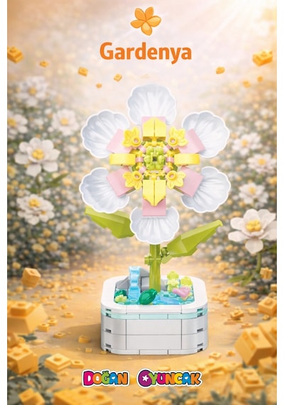 Mikro Blok Gardenya Çiçek Blossom Çiçek