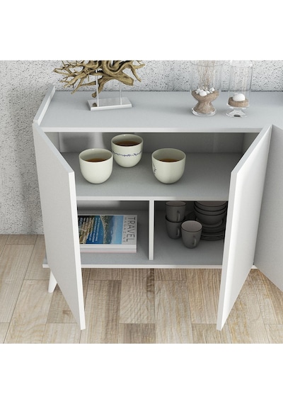 1602 Elegante 180 Cm Modern Konsol Beyaz