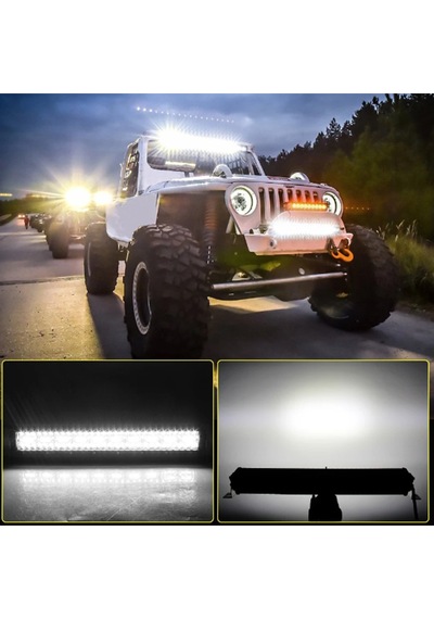 Off Road Sis Lambası 80cm Adet 180w-12/24v Yayıcı Delicioff Road Led Bar Uyumlu