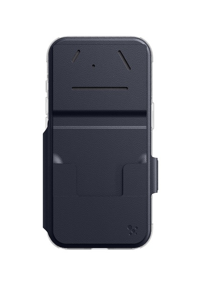 İphone 18 Pro Max Kılıf M-safe Özellik Amazingthing Titan Lens Flip Serisi Kartlıklı Kapak Lacivert