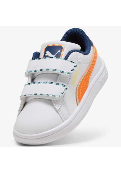 Puma Smash 3.0 Playdate Çocuk Beyaz Spor Ayakkabı 402828 Beyaz