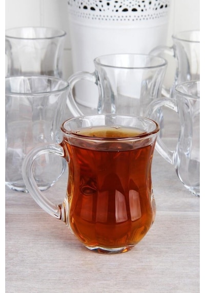 Paşabahçe Dem Kulplu Çay Kahve Bardağı Su Bardak 6Lı 140 Cc 55373