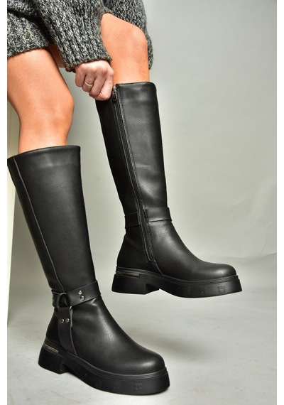 Fox Shoes T996663009 Siyah Kadın Çizme Siyah