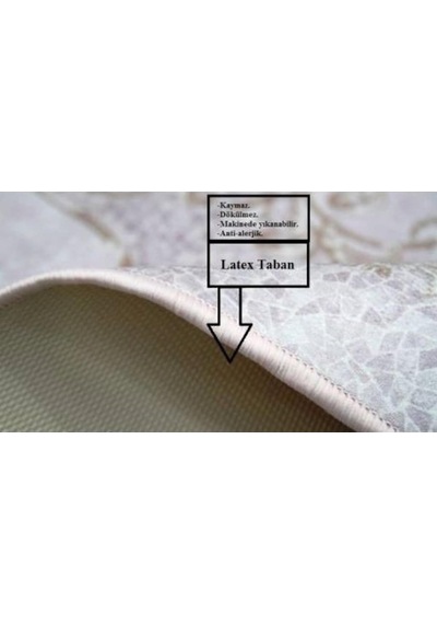 Brillant Hld11306.804 Meriç Daire 150X150 Püsküllü Lateks Halı (434308783)