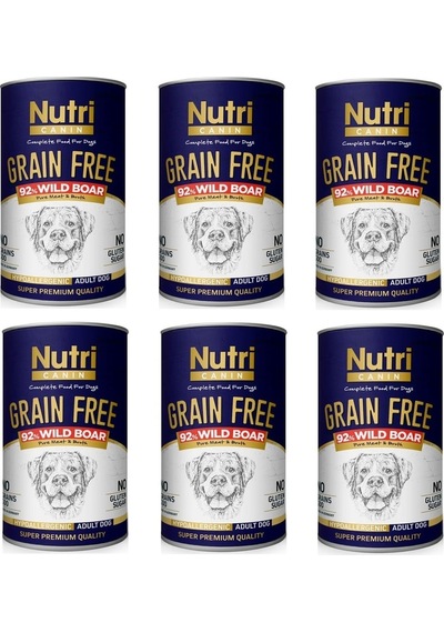 Nutri Canin Tahılsız Yaban Domuzlu Köpek Konserve 6 x 400 G