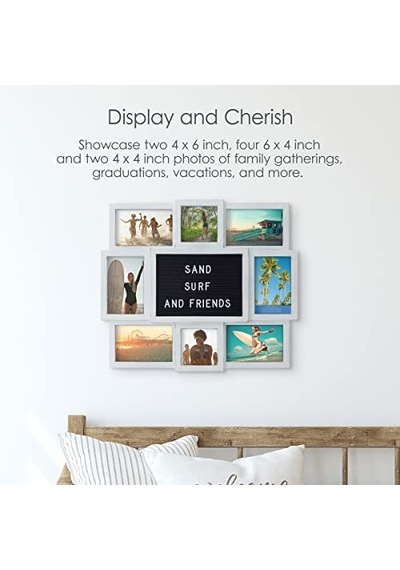 Özelleştirilebilir Mektup Panosu 8 Açılış Fotoğraf Kolajı 48 2 X 43 1 Cm Eskitilmiş Beyaz Özelleştirilebilir Mektup Panosu 8 Açılış Fotoğraf Kolajı 48 2 X 43 1 Cm Eskitilmiş Beyaz