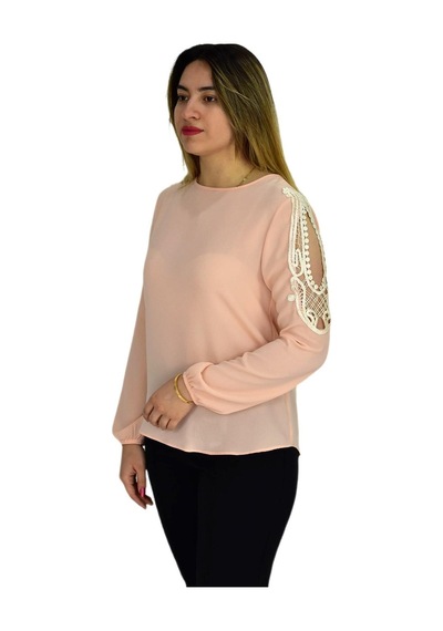 Kadın Kol Güpürlü Bluz Ry-17570 001
