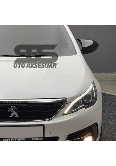 Peugeot 308 Batman Yarasa Ayna Kapağı Piano Black / 2014 - 2021 Sts Oto Aksesuar