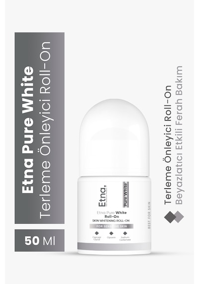 Etna Pharma Purewhite Terleme Önleyici & Ton Eşitleyici Roll-on 50 Ml Koltuk Altı Ve Bikini Bölge Kararma