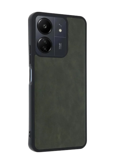 Jenerik Xiaomi Redmi 13c Kılıf Aras Deri Kapak - Açık Yeşil