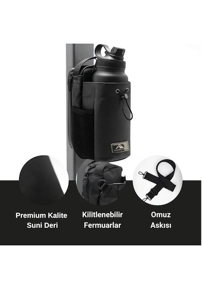 Peakmotion Manyetik Siyah Spor Çantası Suya Dayanıklı Tasarım, Çok Bölmeli Spor & Seyahat Çantası