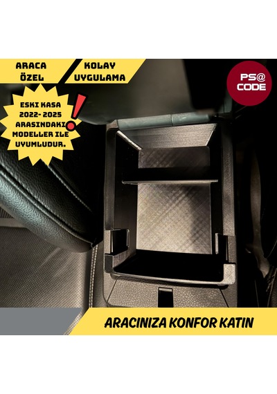 Eski Kasa Jeep Compass Orta Konsol Düzenleyici Ve Organizer 2022-2025 Modelle Uyumlu