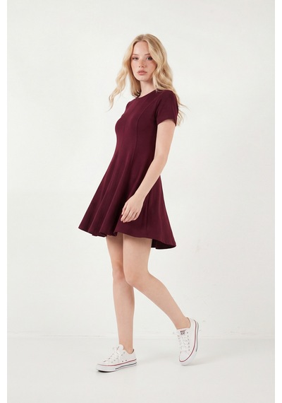 Lela Bayan Elbise 5866342 Bordo Bordo