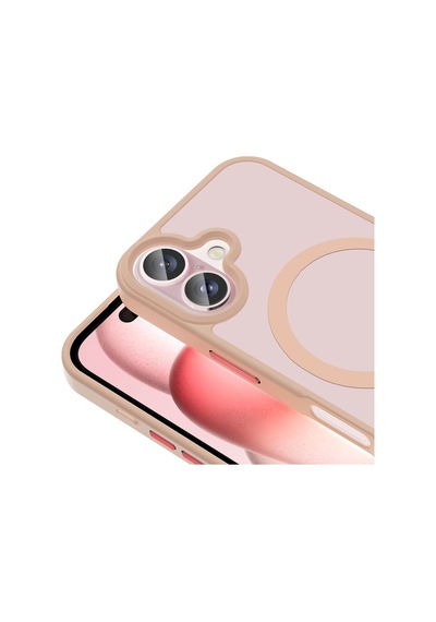 İphone 16 Plus Kılıf Magsafe Destekli Kamera Yükseltili Silikon Mat Parmak İzi Tutmayan Hesaplı Dünya Gri