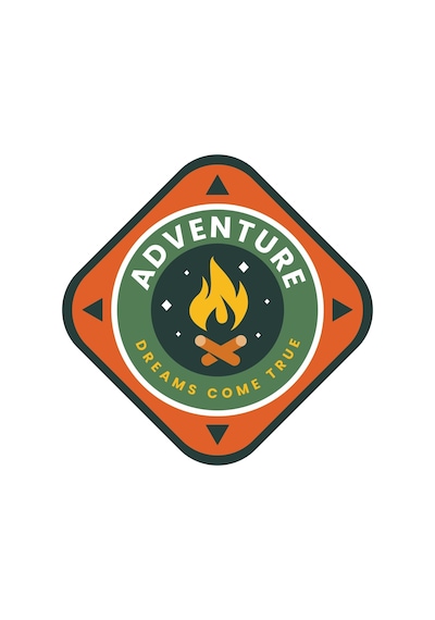 Off Road Adventure 4X4 Camp Sticker 01819
