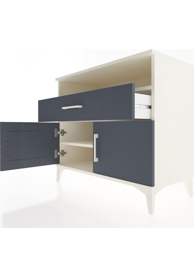Hyperion Şifonyer 2 Raflı Tek Çekmeceli 2 Kapaklı 88x44x80 Aytaşı-antrasit Aytası Hyperion Şifonyer 2 Raflı Tek Çekmeceli 2 Kapaklı 88x44x80 Aytaşı-antrasit Aytası