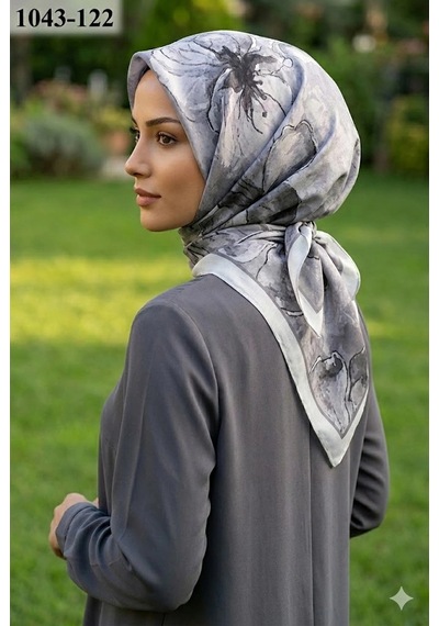 Velscarfs Eşarp Velscarfs Soft Pamuk Parla Eşarp Gri 1043-122 Çok Renkli