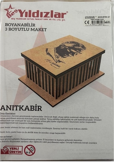 Yıldızlar Demonte 3 Boyutlu Ahşap Maket Anıtkabir